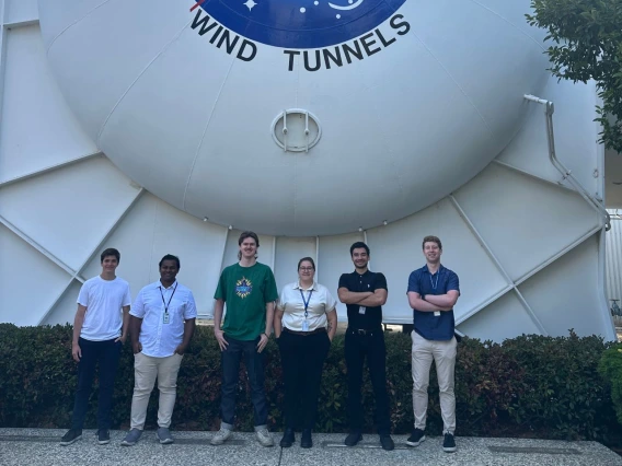 Avery with other interns at NASA Ames