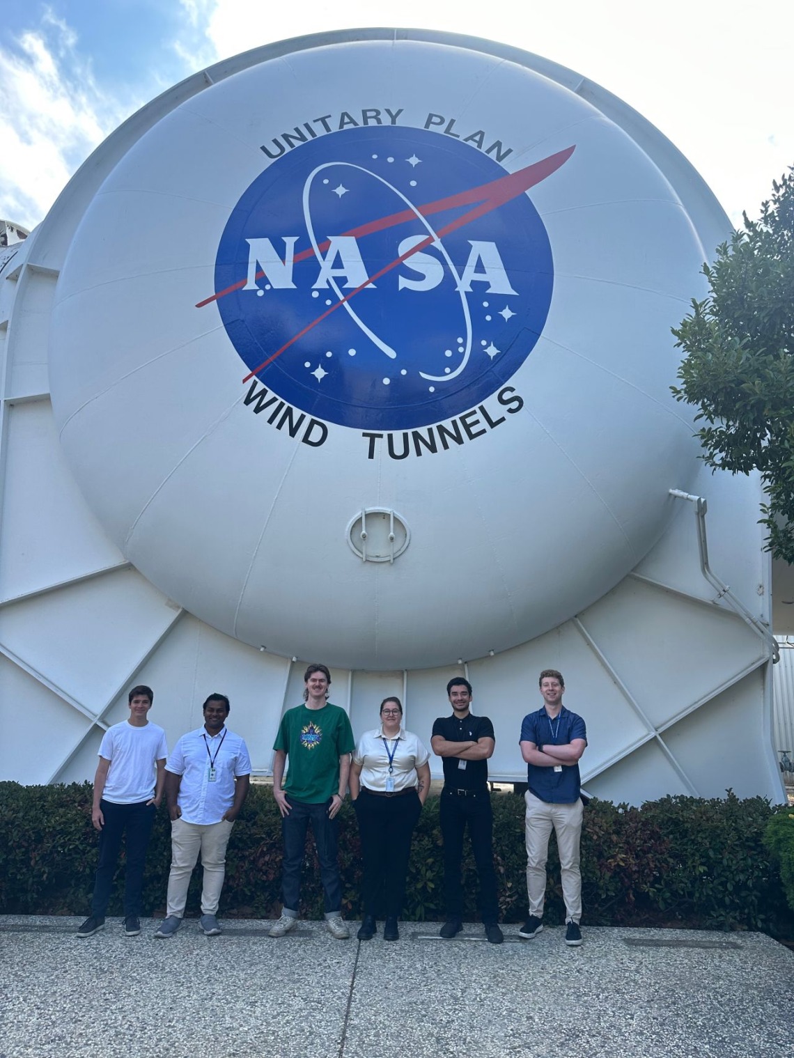 Avery with other interns at NASA Ames